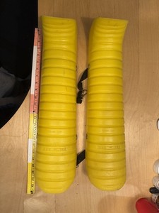 Wal- Del Hard Plastic Chainsaw Weedwacker Leg Protectors Chaps Pruning USA OSHA