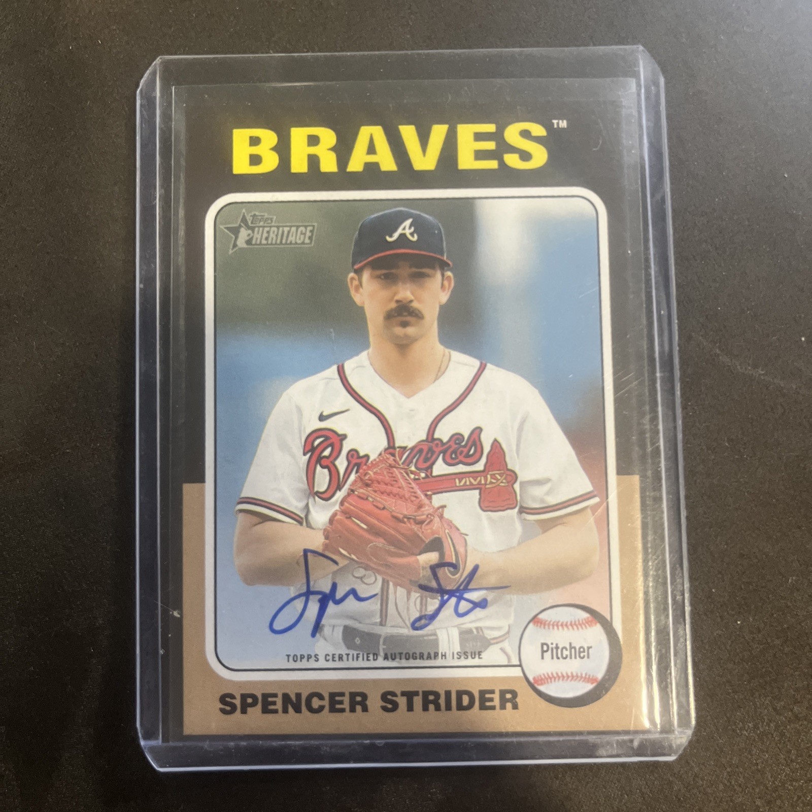 2024 Topps Heritage Real One Autographs Spencer Strider Braves ROA-SST Auto