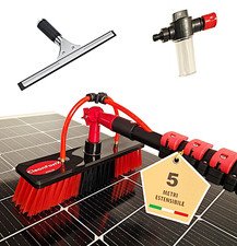 Kit Pulizia Pannelli Fotovoltaici spazzola telescopica lavaggio pannelli solari