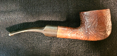 BEAUTIFUL Estate Rusticated Billiard Briar Tobacco Pipe-Large Bowl-6.25'' Length