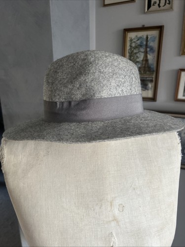 SEED Heritage Women’s Fedora 100% Wool Grey Marle Winter Autum Hat - Picture 3 of 6
