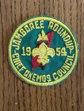 Vintage 1954 Chief Okemos Council Jamboree Roundup Patch - Boy Scouts - BSA