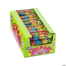 Full Box 36x Pack Dubble Bubble Cry Baby Sour Gum Ball | 4 Gumballs Each | .64oz