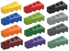 LEGO 41768 - Wedge Brick 2 x 4 ( LEFT  ) - Select Colour - FREE P&P!
