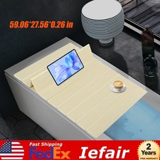 Foldable Bathtub Cover PVC Bath Tray Bathtub Insulation Board 59.06 27.56 in