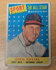 1958 Topps - Sport Magazine '58 All Star Selection Stan Musial #476