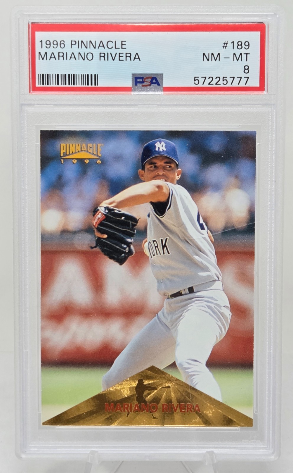 1996 Pinnacle MARIANO RIVERA RC CARD PSA 8 NM-MT