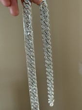 Bracciale Prong Cubano Ghiacciato Catena 20 Pollici e Prong Cubano Ghiacciato 7 Pollici