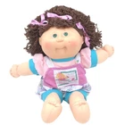 Vintage Hasbro Cabbage Patch Kids Doll Brunette Green Eyes ABC School Outfit