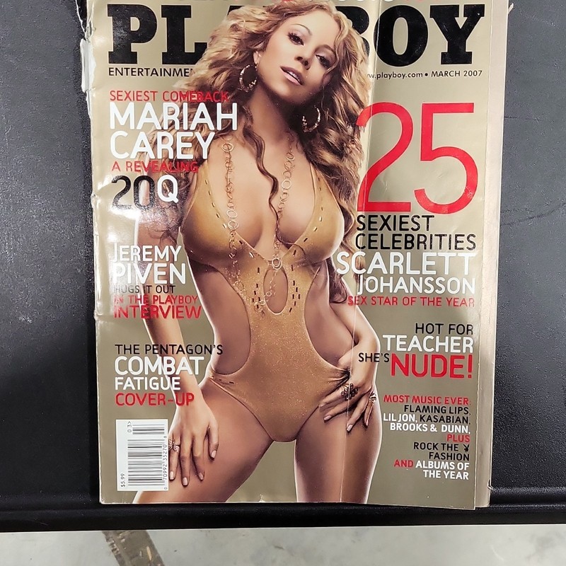 Playboy Magazine March 2007 Issue - Mariah Carey Cover, Johansson, Piven
