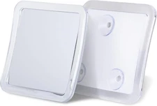 Small Travel Shower Mirror - Fogless Shower Shaving Mirror with Triple Suction C