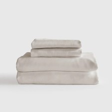 BNWT Quince Organic Bamboo Sheet Set TWIN XL Sand New Tags 3 Piece