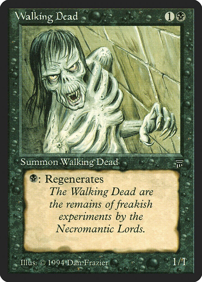 the walking dead mtg cards Walking Dead [Legends] Heavily Played