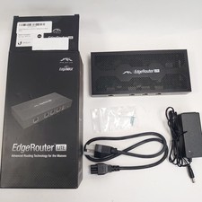 Ubiquiti Networks EdgeRouter Lite ERLite-3 3-Port Gigabit Router w/PSU and box