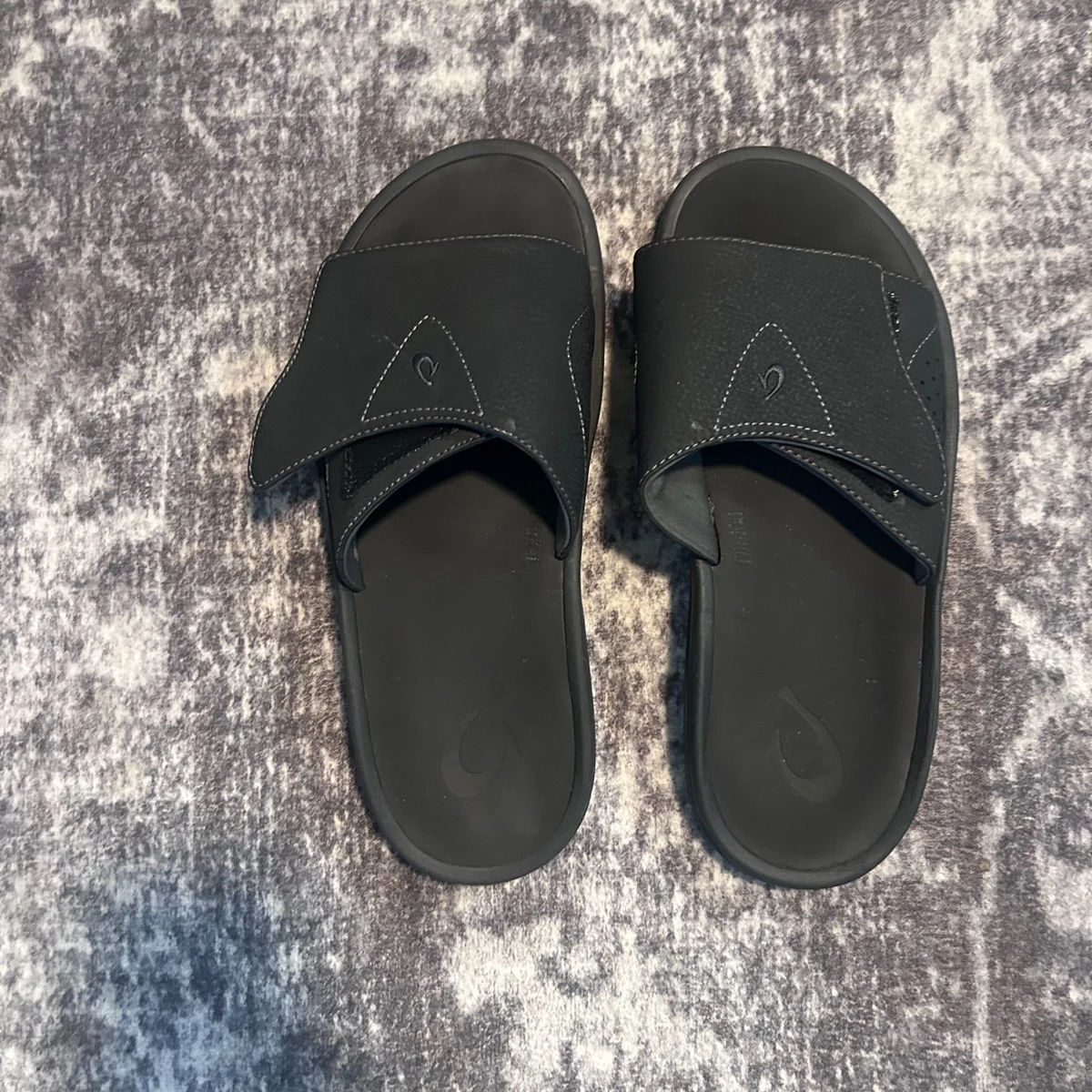 OluKai Slide Black Sandals for Men for sale | eBay
