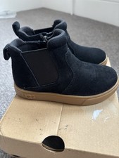 UGG T Hamden ll Children’s Trainer Boots In Black UK 9 Eu 27.5 Brand New