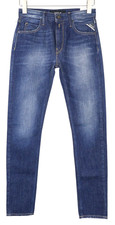 Replay JACKSY Women Straight Fit Jeans W24/L32 Mid Rise Medium Wash Denim Blue