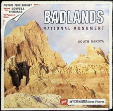 Badlands National Monument South Dakota 3d View-Master 3 Reel Packet