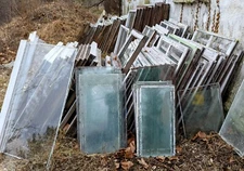 Vintage Antique Wavy Glass Window Panes 1800s - Custom for Brigett