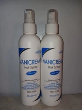 (2) SEALED Vanicream 8oz Firm Hold Hairspray Fragrance Free For Sensitive Skin