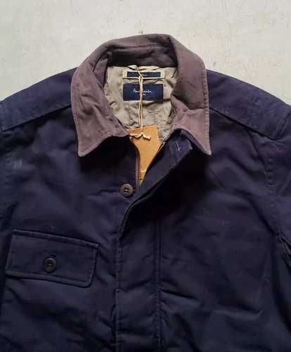 PAUL SMITH Chaqueta Abrigo de Campo Para Hombres M Ajuste Regular Azul Marino Acolchado PVP £475 - Imagen 6 de 15