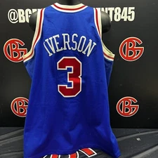 Mitchell & Ness Hardwood Classics Allen Iverson Jersey 1996-1997 Sixers Blue 2XL
