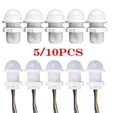 5/10X 110V220V PIR Infrared Motion Sensor Detector Smart Switch Lamp Switch Auto