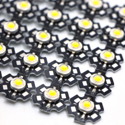 Highpower LED 3W Pure White, With Circuit Board | 10 Pieces