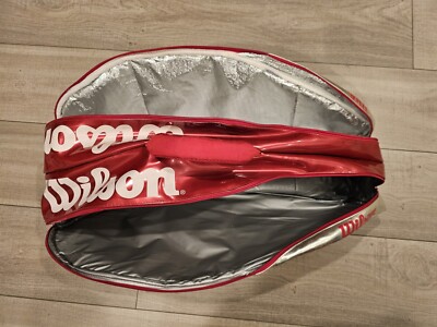 Wilson K Factor Tennis Racquet Bag - 12-pack Pro Tour Red/Silver