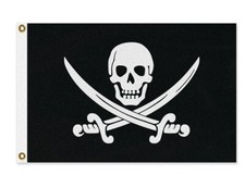 CALICO JACK PIRATE FLAG, All Sizes, Rackham Jolly Roger, Skull Swords Fantasy