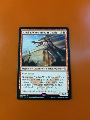 mtg cards with smiles Alesha, Who Smiles at Death [Secret Lair Drop Series] – TokenMTG