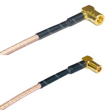 RG316 SMB FEMALE ANGLE to SMB MALE ANGLE RF Cable Rapid-SHIP LOT