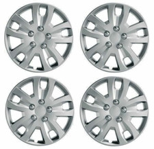 Wheel Trims Chrom Set of 4 Ring Gyro Hub Caps 13" Covers Universal Fit Deep Dish