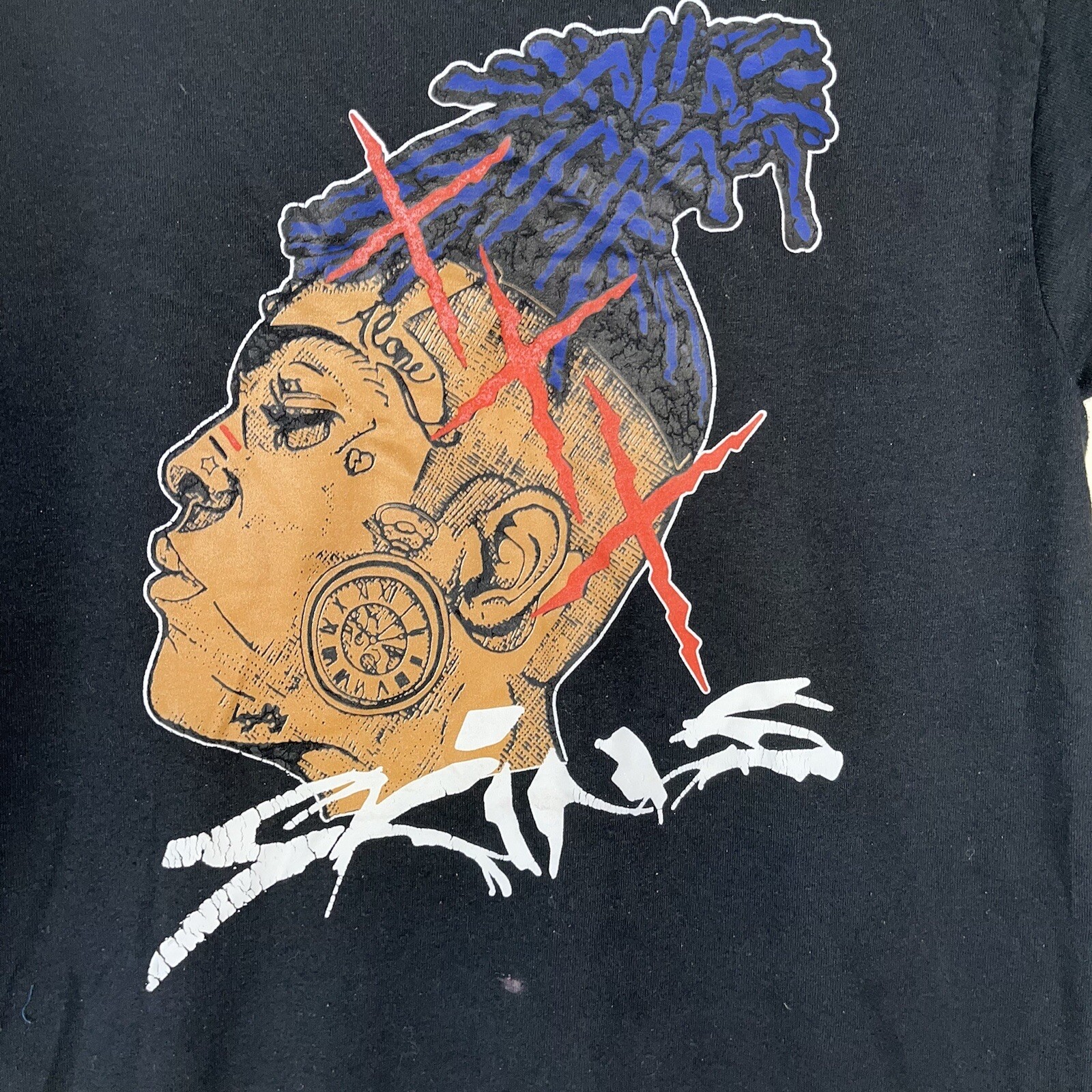 XXXTENTACION Skins Official Merch Tshirt Black Unis… Gem