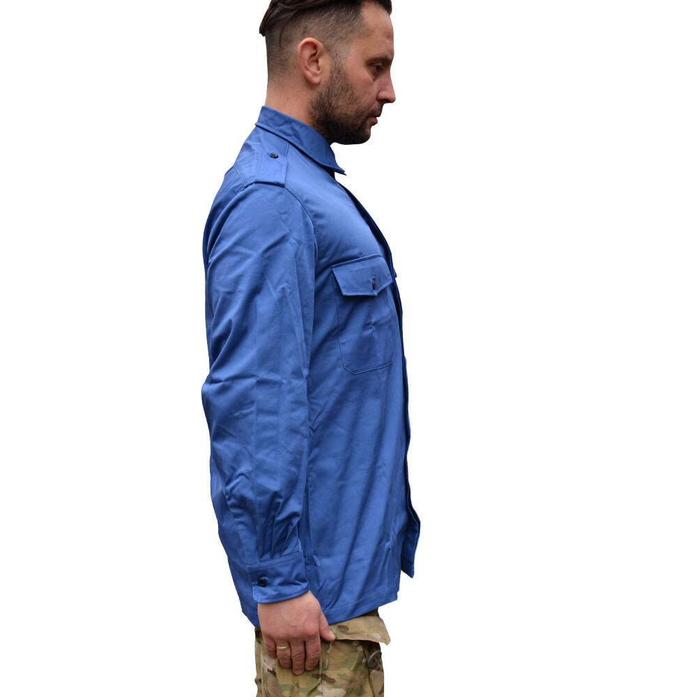 NEW Dutch Army Working Longsleeve Shirt Blue Genuine Surplus