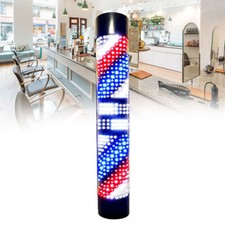 LED Rotating Wall Light Barber Pole Waterproof Salon Barber Pole Shop Sign Light