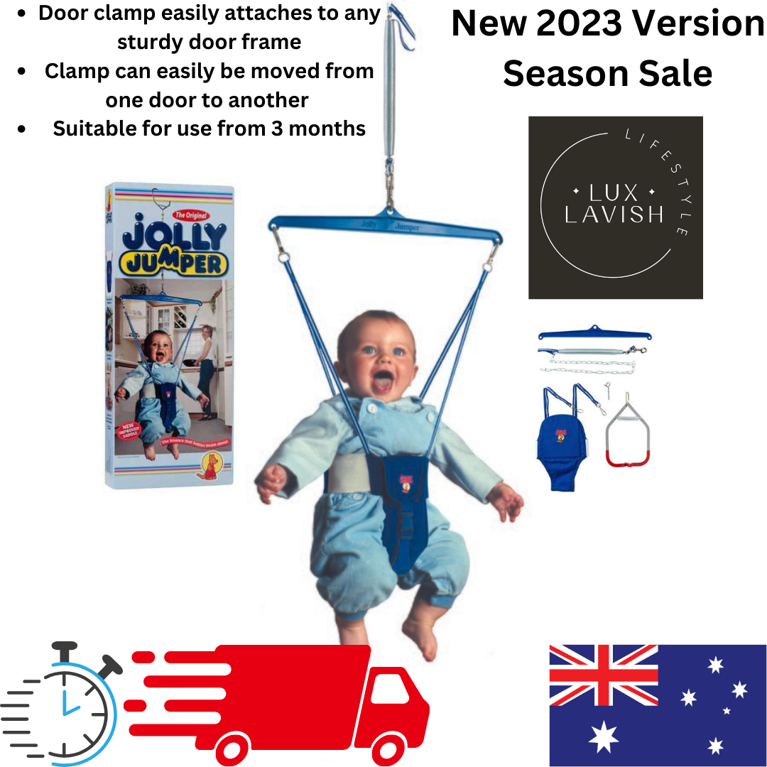 Jolly Jumper with Foot Rattle Door Clamp Pigtail Hook Sturdy Baby