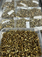 QTY 1 TRADESHIP BRASS PINION GEAR MODULE 0.5 PITCH 16 TEETH .091" BORE SLOT CAR