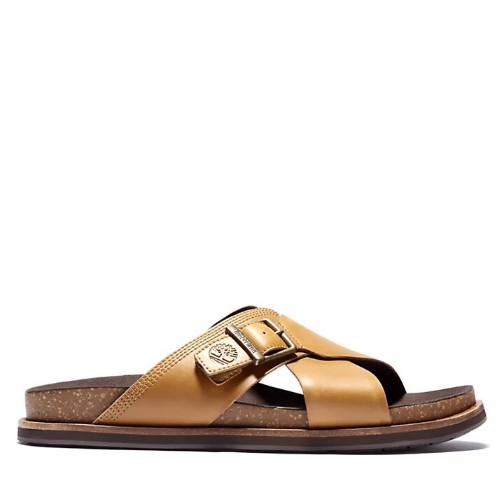 New Timberland Amalfi Vibes Slide Leather Sandals US8 flip  display picture 1