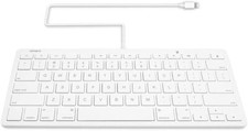 Omars MFI Certified iPad Plug-n-Go Wired Keyboard with 8-pin Lightning Connector