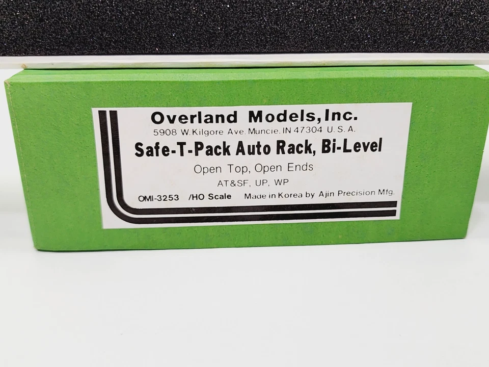 OVERLAND MODELS BRASS SAFE T PACK AUTO RACK BI-LEVEL OMI-3253 HO BEAUTIFUL #26 - Image 2 of 4