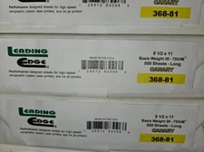 Leading Edge Color Copy Paper 20 lbs. 8.5" x 11" Canary 500/Ream