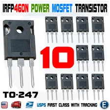 10pcs IRFP460 IRF460 Power MOSFET N-Channel Transistor IRFP460n 20A 500V TO-247