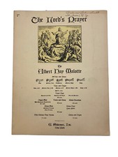 Malotte: The Lord's Prayer Sheet Music Medium Voice Key of C G. Schirmer 1935