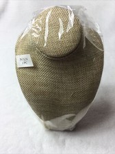 Small Tan Bust Display For Shorter Necklaces 8 Inch New
