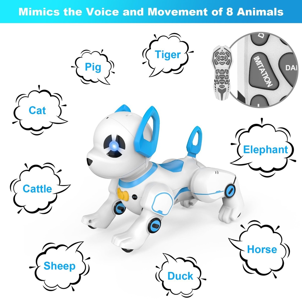 Best Friend Interactive Smart Puppy Toy Robot Dog New Design Children's  Electronic Pet With Lights And Music Top Gift For Kids