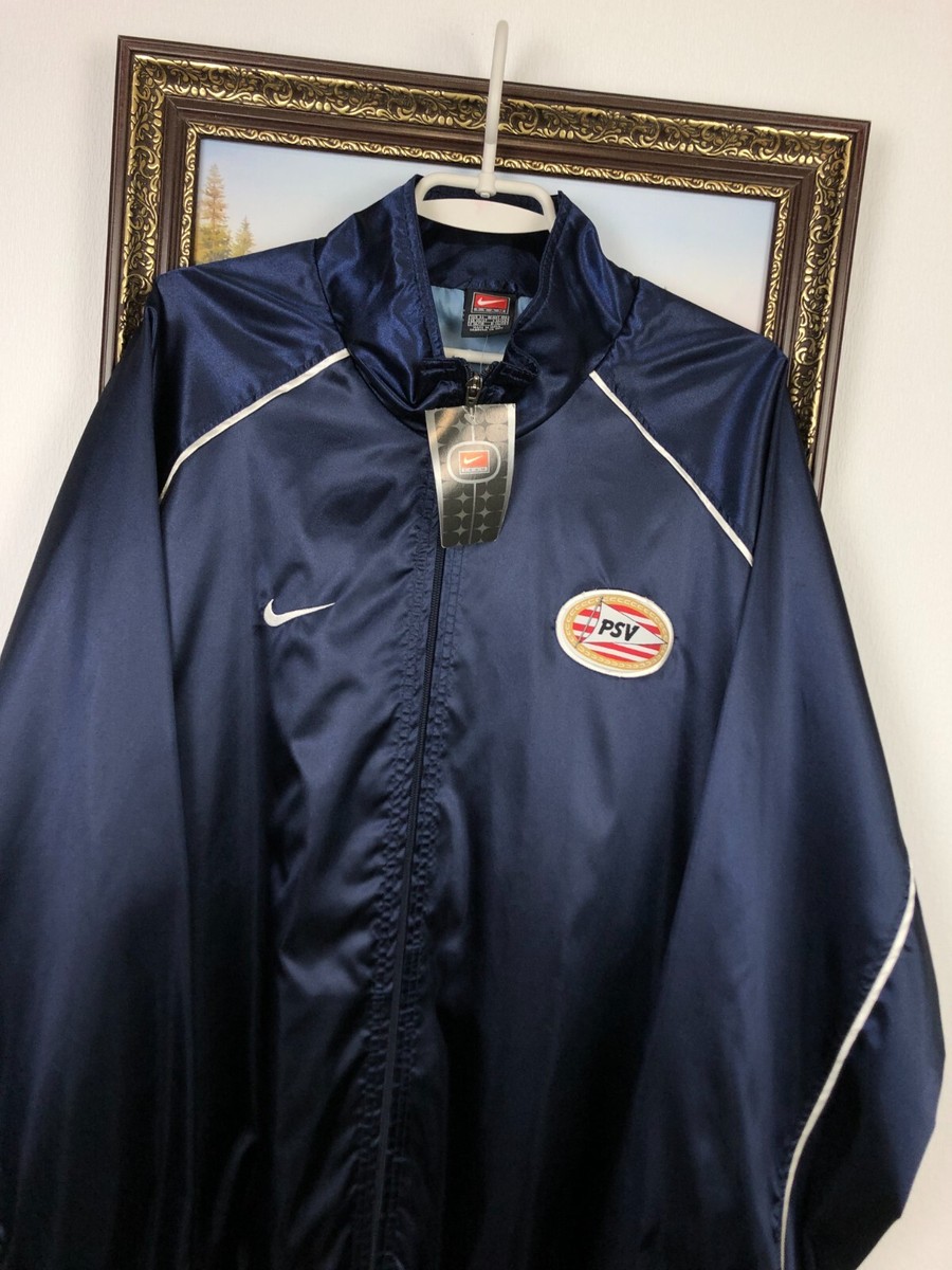 Vintage 90's Nike Nylon PSV Eindhoven Football Jacket Soccer Track