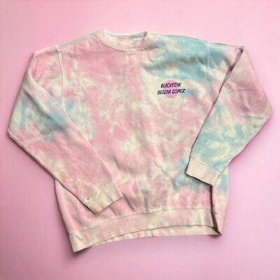 Blackpink X Selena Gomez Sweatshirt ice cream tie dye size Large