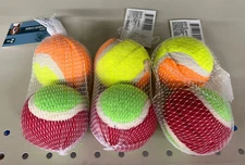 Greenbrier Kennel Club Tennis Ball Dog Toy - Safe Fun and Exercise Lot of 6