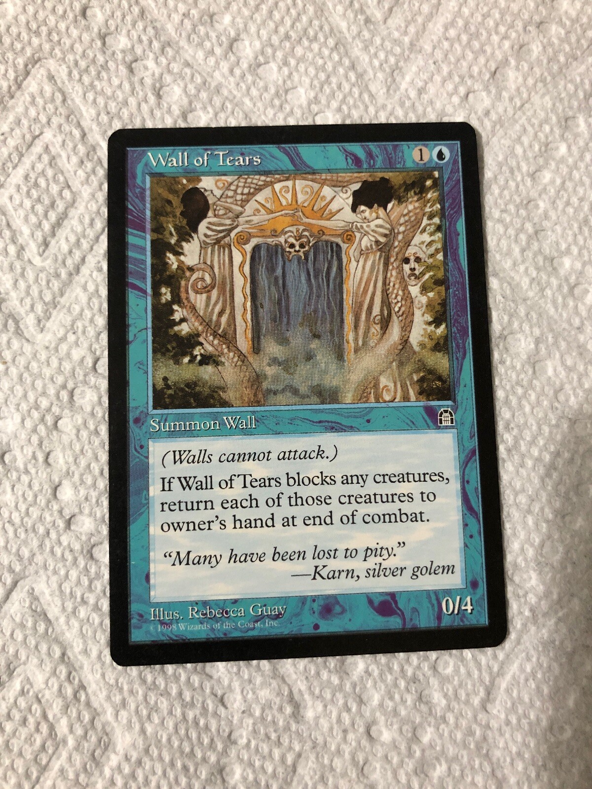 1x Wall of Tears MTG Stronghold NM Magic Regular !!
